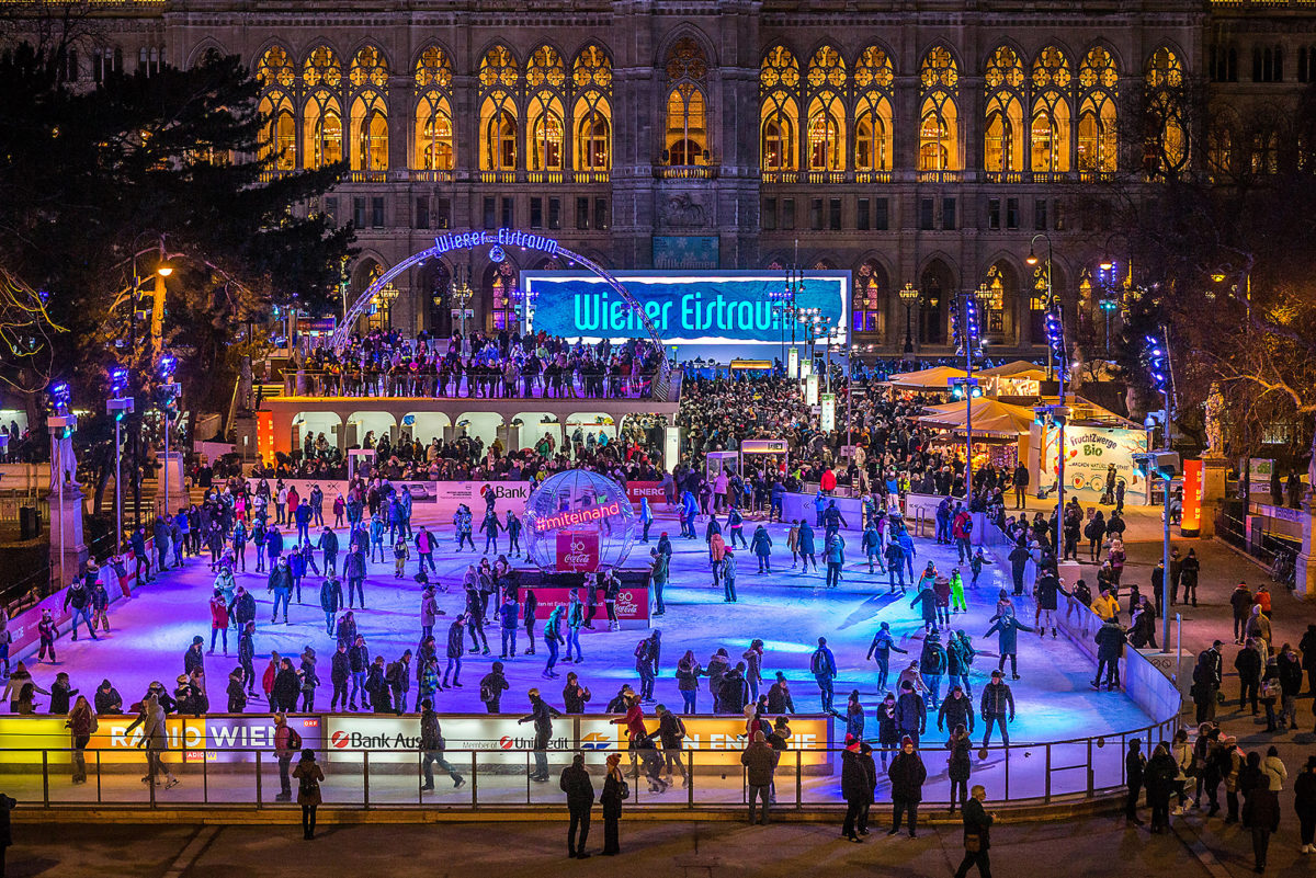 © stadtwienmarketing / Christian Houdek Der Wiener Eistraum am Eröffnungstag