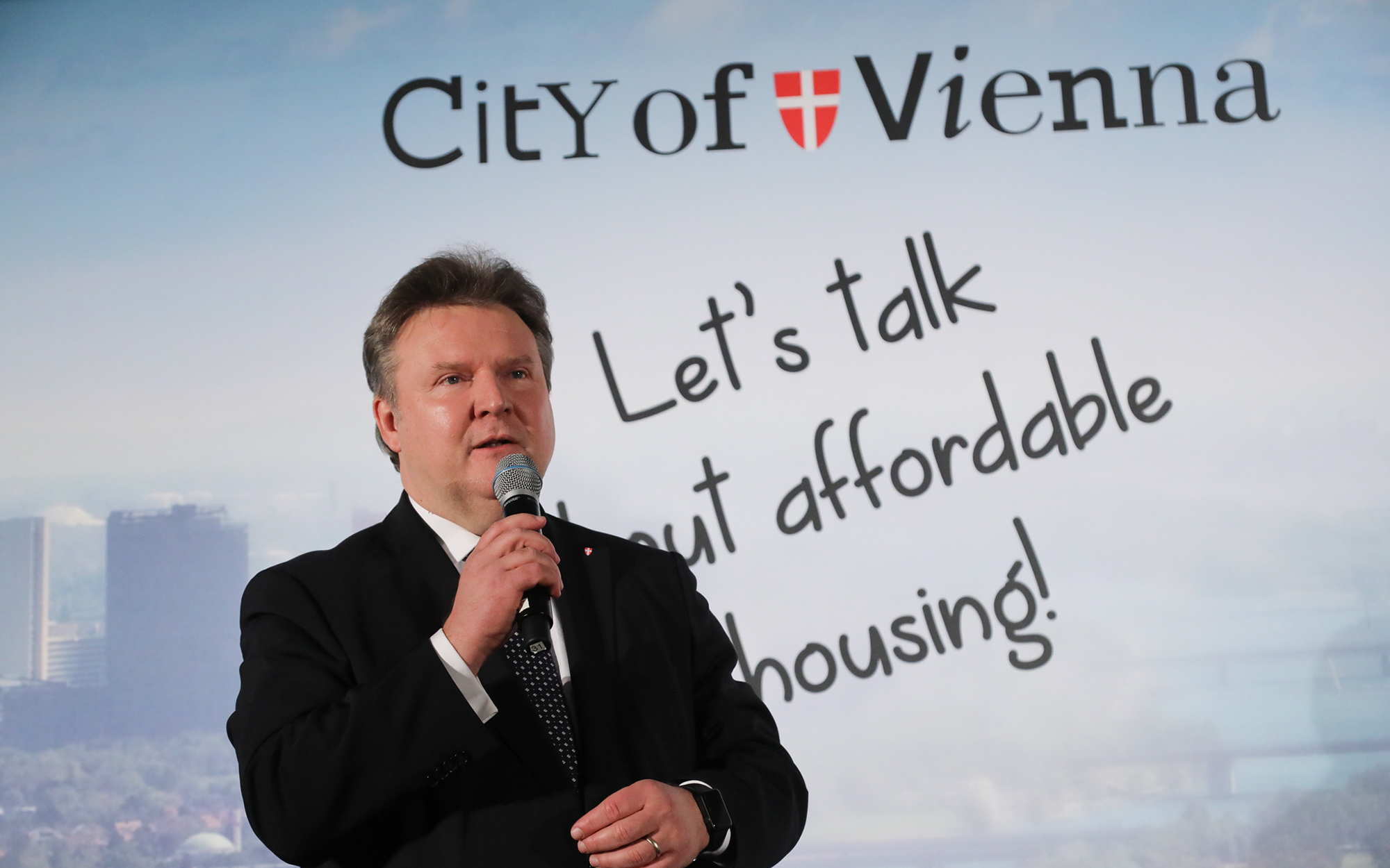 Bürgermeister Ludwig bei der Housing for all Konferenz