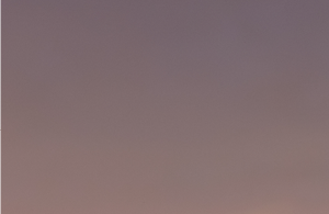 Teil eines aufgesplitteten Fotos des Rathaus. Auf diesem ist der rosa gefärbt Himmel zusehen.